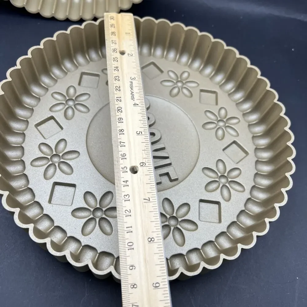 Chicago Metallic/Williams Sonoma Set Two 9” Oreo Cookie Cake Pans Molds